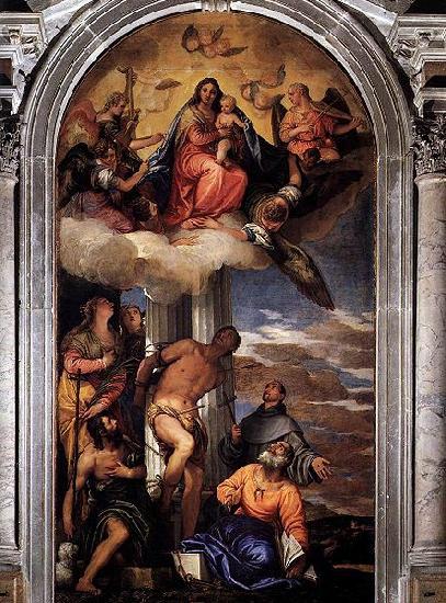 Paolo Veronese Virgin and Child with Saints Sweden oil painting art